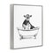 Stupell Industries Antique Tub with Cow Framed Giclee Wall Art Design by Victoria Borges